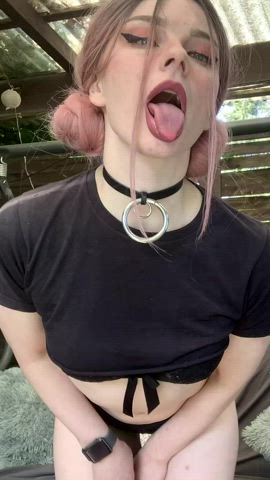 Ahegao Lips Tongue Fetish Porn GIF