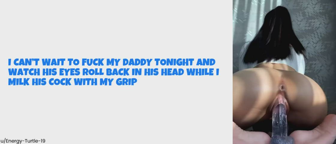 Caption Daddy Daughter Dildo Family Taboo r/LipsThatGrip Porn GIF
