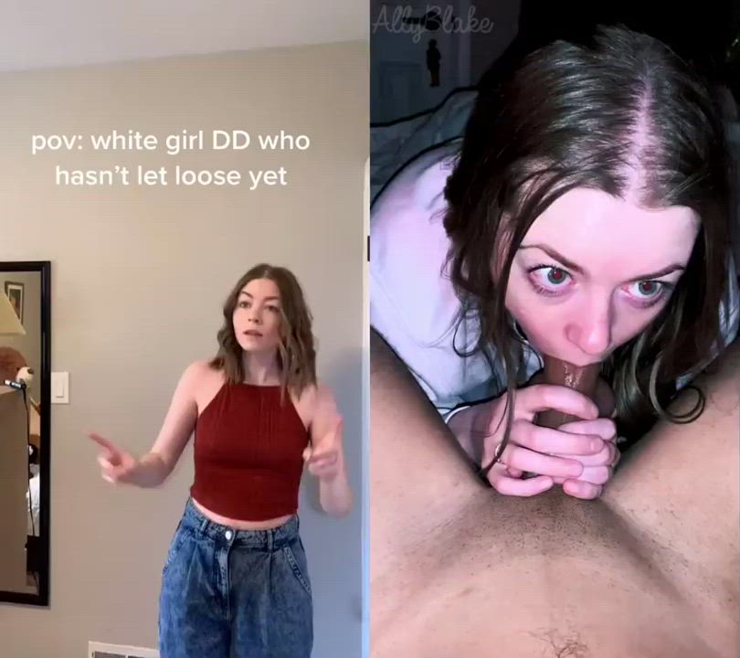 blowjob couple jizz Cumshot Dancing Deepthroat OnlyFans Sex Split Screen Porn TikTok Porn GIF