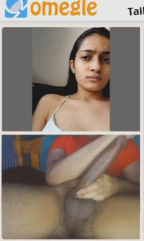 humongous rod meat Shock Indian Monster cock Reaction Saggy melons breasts Porn GIF
