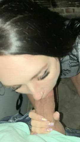 gigantic schlong bj Bubble booty Creampie Cuckold Deepthroat Hotwife OnlyFans Porn GIF
