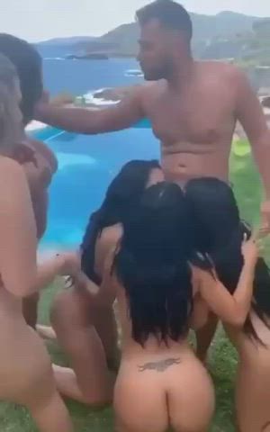 blondie blowjob Brazilian Brunette Doggystyle Group Group Sex OnlyFans orgy Porn GIF