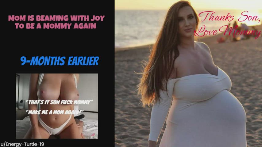 Caption Family Fantasy enormous boobies Mom Pregnant Role Play Son Taboo Porn GIF