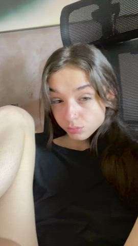 Close Up attractive Fingering thin pussy Spreading Porn GIF