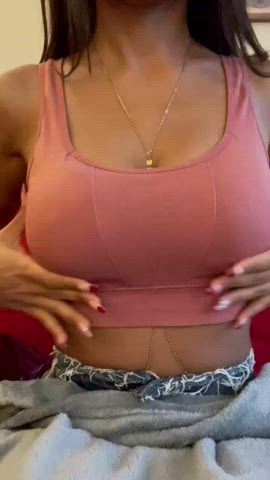 Arab boobies Fansly Muslim OnlyFans Tit Worship boobs Titty Drop Porn GIF
