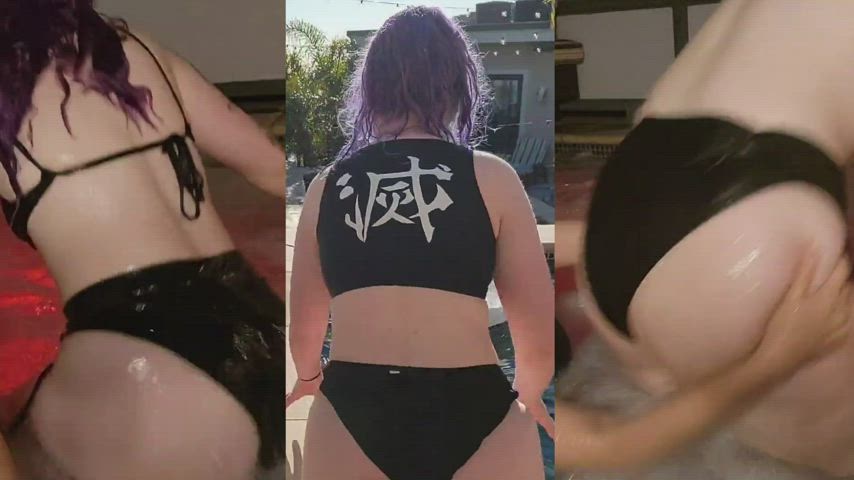 ass massive ass Bikini Jiggling Porn GIF