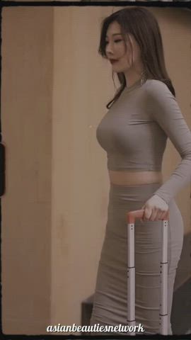 Babe tits chinese sexy breasts Porn GIF