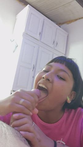 Amateur meat cum jizz In Mouth Cumshot lovely Handjob Porn GIF