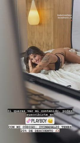 Argentinian Brunette Celebrity hispanic Playboy Porn GIF
