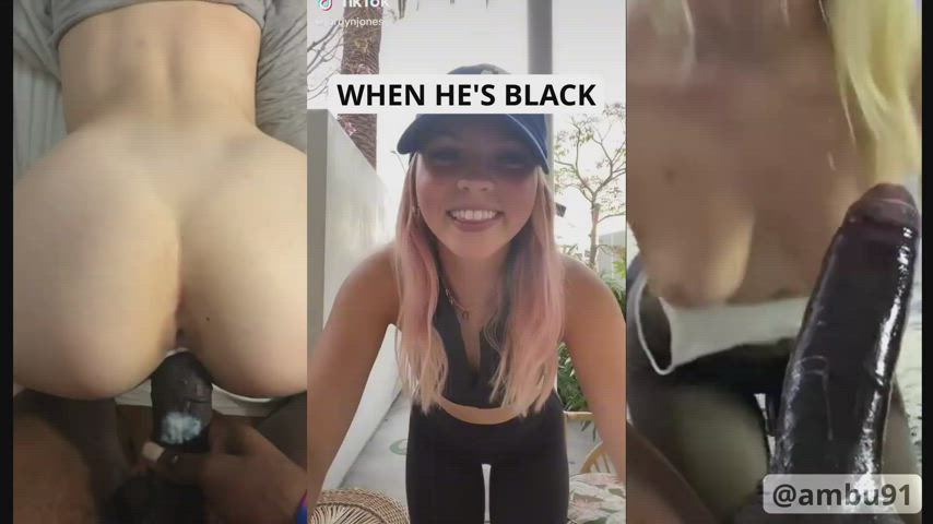BBC blondy Interracial PMV Pawg Split Screen Porn young TikTok Porn GIF