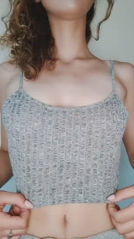18 Years older 19 Years mature cute Natural Natural titties Small boobs Smile teen TikTok Porn GIF