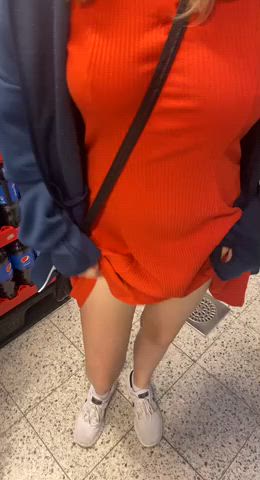 cute Homemade Public teen Titty Drop Porn GIF