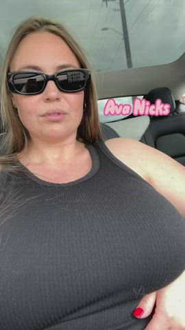 large tits Car Caught Flashing big tits MILF Mom Public r/CaughtPublic Porn GIF