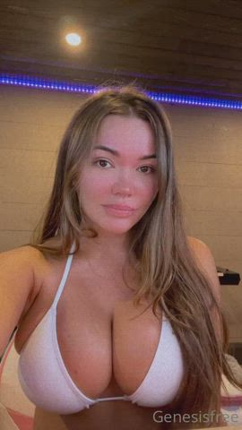 Bikini melons tits Porn GIF
