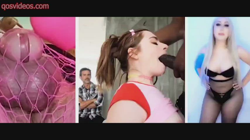 BBC Bull Cuckold Deepthroat Interracial PMV Split Screen Porn Porn GIF
