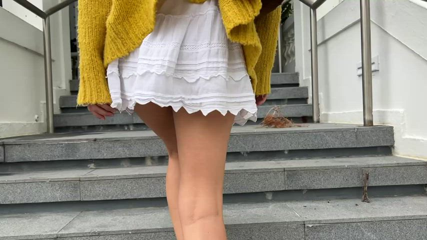 booty booty Plug Outdoor Public cunt Upskirt Porn GIF