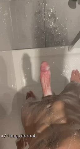 enormous cock rod meat Worship Cockslap wide meaty penis Porn GIF