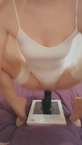 Amateur BBC Dildo Masturbating OnlyFans skinny Riding Sex Toy young Porn GIF