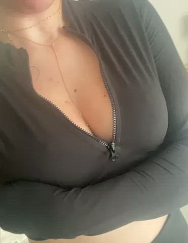 boobies behind Upskirt Porn GIF