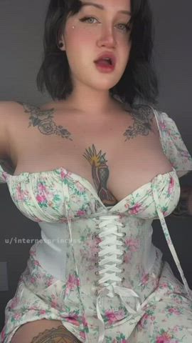 enormous boobs Tattoo TikTok Porn GIF