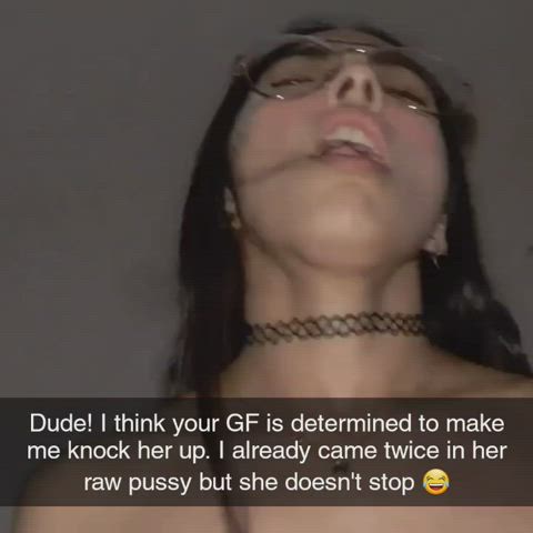 humongous titties Caption Cheating Glasses young Porn GIF