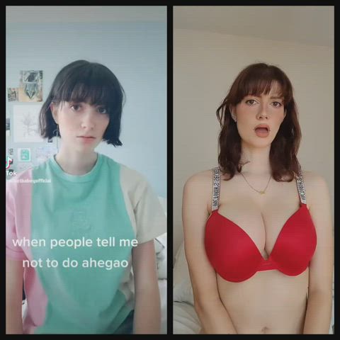 Ahegao Nude TikTok Porn GIF