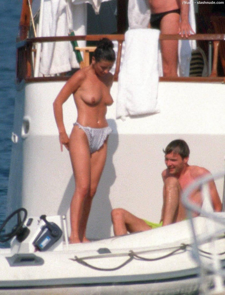 Catherine Zeta Jones Topless On A Yacht 2
