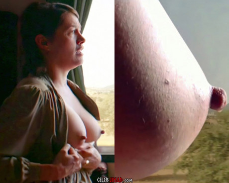 Emma De Caunes Getting Her Nude Tits Milked In The The