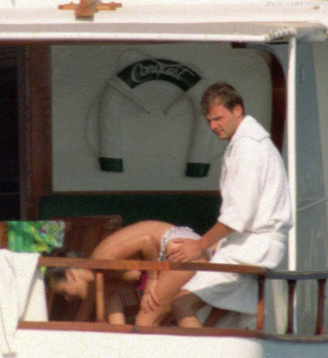 Catherine Zeta Jones Topless On A Yacht 4