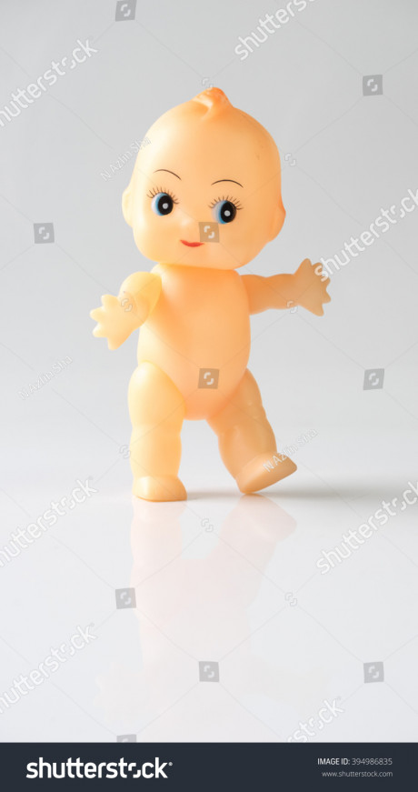 Cute Little Naked Baby Doll With Blue Eyes Royalty Free Stock Photo Avopix