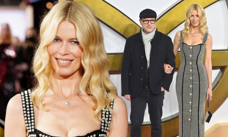 Claudia Schiffer 51 Joins Director Husband Matthew Vaughn For Rare Red Carpet Appearance Mail