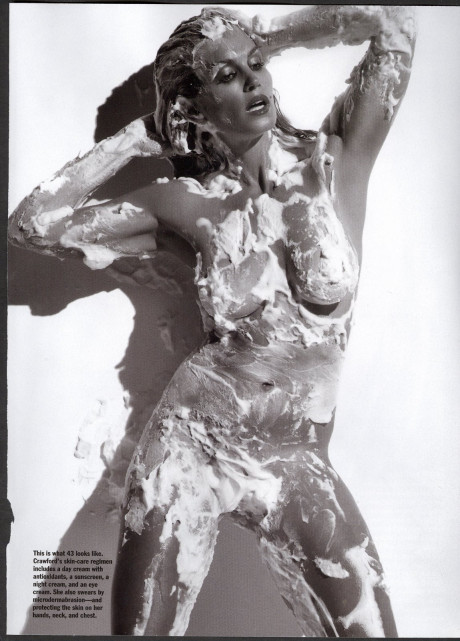 Cindy Crawford Nude And Lathered Up In Allure Nsfw